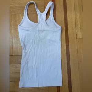 Lululemon Ebb to Street Women's Light Pink Ribbed Tank Top in Size 2